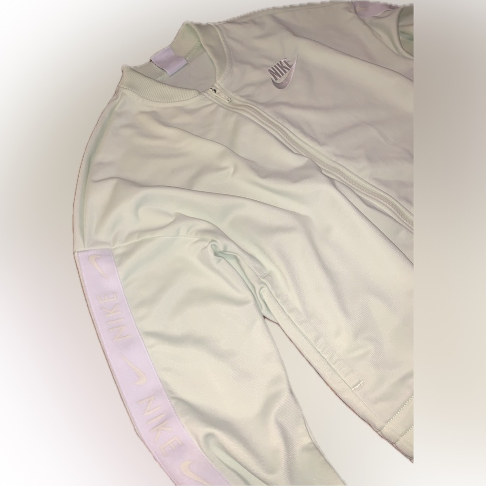 Nike Girls Mint Pale Green Athletic Lightweight Sporty Track Jacket L